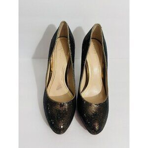 Cole Haan Gold Faux Snake Skin Leather Pumps Women’s Size 8.5B  4” Heel